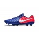 Nouvelle chaussure de foot Nike Tiempo Legend 7 FG Bleu Rose