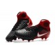 Nike Magista Obra 2 FG Nouveaux 2017 Crampons Foot Noir Blanc Hyper Crimson Clair Crimson