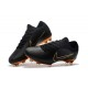 Crampons Pour Hommes - Nike Mercurial Vapor Flyknit Ultra FG Or Noir