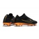 Crampons Pour Hommes - Nike Mercurial Vapor Flyknit Ultra FG Or Noir