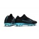 Crampons Pour Hommes - Nike Mercurial Vapor Flyknit Ultra FG Noir Bleu