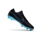 Crampons Pour Hommes - Nike Mercurial Vapor Flyknit Ultra FG Noir Bleu