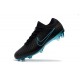 Crampons Pour Hommes - Nike Mercurial Vapor Flyknit Ultra FG Noir Bleu