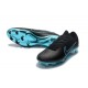 Crampons Pour Hommes - Nike Mercurial Vapor Flyknit Ultra FG Noir Bleu