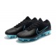 Crampons Pour Hommes - Nike Mercurial Vapor Flyknit Ultra FG Noir Bleu