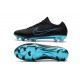 Crampons Pour Hommes - Nike Mercurial Vapor Flyknit Ultra FG Noir Bleu