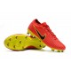 Crampons Pour Hommes - Nike Mercurial Vapor Flyknit Ultra FG Rouge Jaune Noir