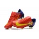 Nike Mercurial Vapor XI FG ACC Crampon Homme Barcelona Rouge Bleu Jaune