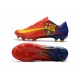 Nike Mercurial Vapor XI FG ACC Crampon Homme Barcelona Rouge Bleu Jaune