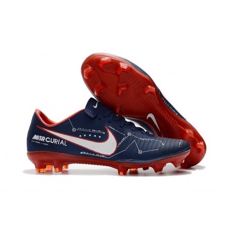 Nike Mercurial Vapor XI FG ACC Crampon Homme Bleu Rouge