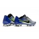 Nike Mercurial Vapor XI FG ACC Crampon Homme Argent Bleu