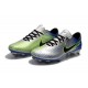 Nike Mercurial Vapor XI FG ACC Crampon Homme Argent Bleu