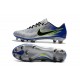 Nike Mercurial Vapor XI FG ACC Crampon Homme Argent Bleu