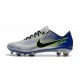 Nike Mercurial Vapor XI FG ACC Crampon Homme Argent Bleu