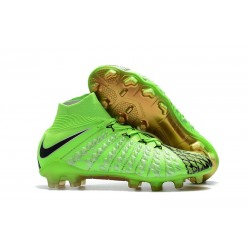 Crampon Foot Nouveaux Nike Hypervenom Phantom III DF EA FG ACC - Vert Noir Or