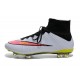 Nouveau Chaussures de Football Nike Mercurial Superfly IV FG Blanc Rose Noir