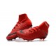 Crampon Foot Nouveaux Nike Hypervenom Phantom III DF FG ACC - Rouge Noir