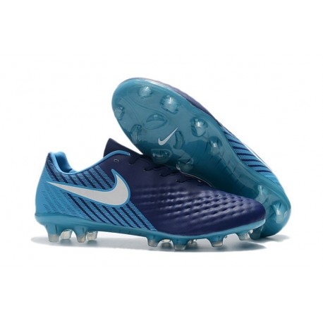 Nouvelles Chaussures de Football Nike Magista Opus II FG Bleu Blanc