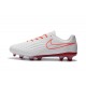 Nouveau Crampons Foot Nike Magista Opus II FG Chaussures Blanc Orange