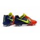 Nouveau Crampons foot Nike Tiempo Legend VII FG Rouge Bleu Volt