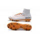 Chaussures de football pour Hommes - Nike Mercurial Superfly 5 FG Blanc Or