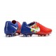 Nouveau Crampons Foot Nike Magista Opus II FG Chaussures Barcelona Rouge Bleu