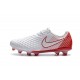 Nouveau Crampons Foot Nike Magista Opus II FG Chaussures Blanc Rouge