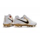 Nouveau Crampons foot Nike Tiempo Legend VII FG Blanc Or Noir