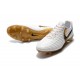Nouveau Crampons foot Nike Tiempo Legend VII FG Blanc Or Noir