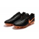 Nouveau Crampons foot Nike Tiempo Legend VII FG Noir Orange