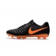 Nouveau Crampons foot Nike Tiempo Legend VII FG Noir Orange