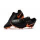 Nouveau Crampons foot Nike Tiempo Legend VII FG Noir Orange