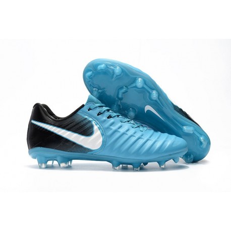 Nouveau Crampons foot Nike Tiempo Legend VII FG Bleu Gamma Blanc Obsidienne Bleu Glacier