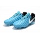 Nouveau Crampons foot Nike Tiempo Legend VII FG Bleu Gamma Blanc Obsidienne Bleu Glacier