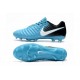 Nouveau Crampons foot Nike Tiempo Legend VII FG Bleu Gamma Blanc Obsidienne Bleu Glacier