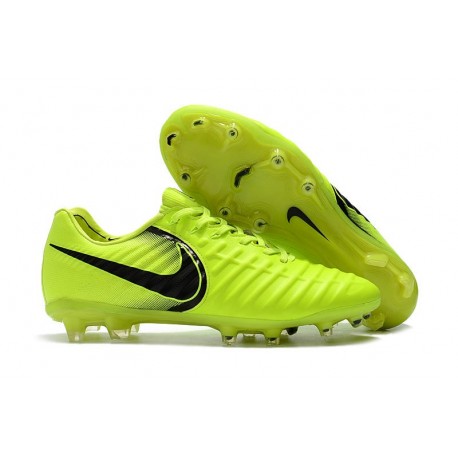 Nouveau Crampons foot Nike Tiempo Legend VII FG Volt Noir