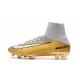 Chaussures de football pour Hommes - Nike Mercurial Superfly 5 FG Quinto Triunfo Or Blanc