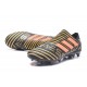 Crampons de Football Hommes - adidas Nemeziz 17+ 360 Agility FG Noir Rouge Tactile Gold Metallic