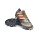 Crampons de Football Hommes - adidas Nemeziz 17+ 360 Agility FG Noir Rouge Tactile Gold Metallic