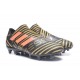 Crampons de Football Hommes - adidas Nemeziz 17+ 360 Agility FG Noir Rouge Tactile Gold Metallic
