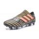 Crampons de Football Hommes - adidas Nemeziz 17+ 360 Agility FG Noir Rouge Tactile Gold Metallic