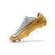 Nike Mercurial Vapor XI FG ACC Crampon Homme Or Blanc