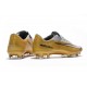 Nike Mercurial Vapor XI FG ACC Crampon Homme Or Blanc