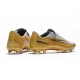 Nike Mercurial Vapor XI FG ACC Crampon Homme Or Blanc