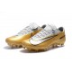 Nike Mercurial Vapor XI FG ACC Crampon Homme Or Blanc