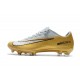 Nike Mercurial Vapor XI FG ACC Crampon Homme Or Blanc