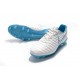 Nouveau Crampons foot Nike Tiempo Legend VII FG Blanc Bleu