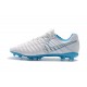 Nouveau Crampons foot Nike Tiempo Legend VII FG Blanc Bleu