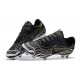 Nike Mercurial Vapor XI FG ACC Crampon Homme Noir Blanc Or