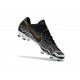 Nike Mercurial Vapor XI FG ACC Crampon Homme Noir Blanc Or